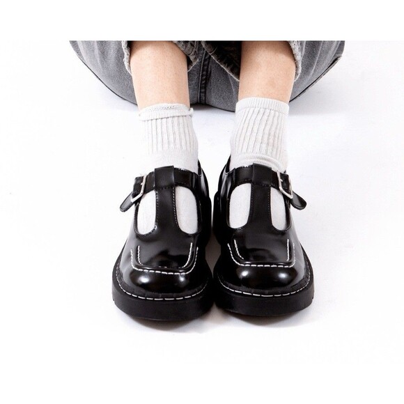 T.U.K. Shoes - NEW TUK Brand Womens Size 6 EU 37 Black Patent Leather T-Bar Mary Janes Shoes